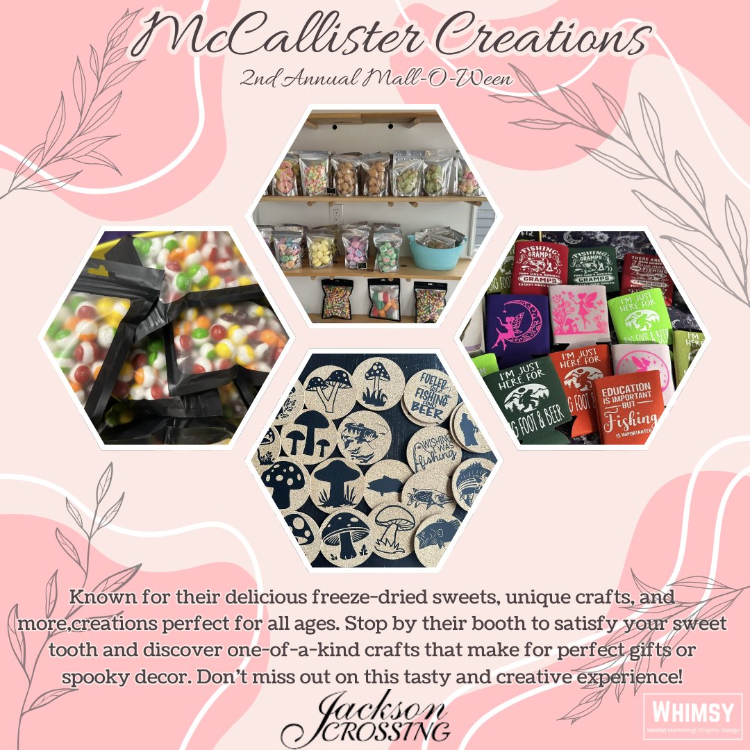 McCallister Creations sweets promotion in the Malloween campaign