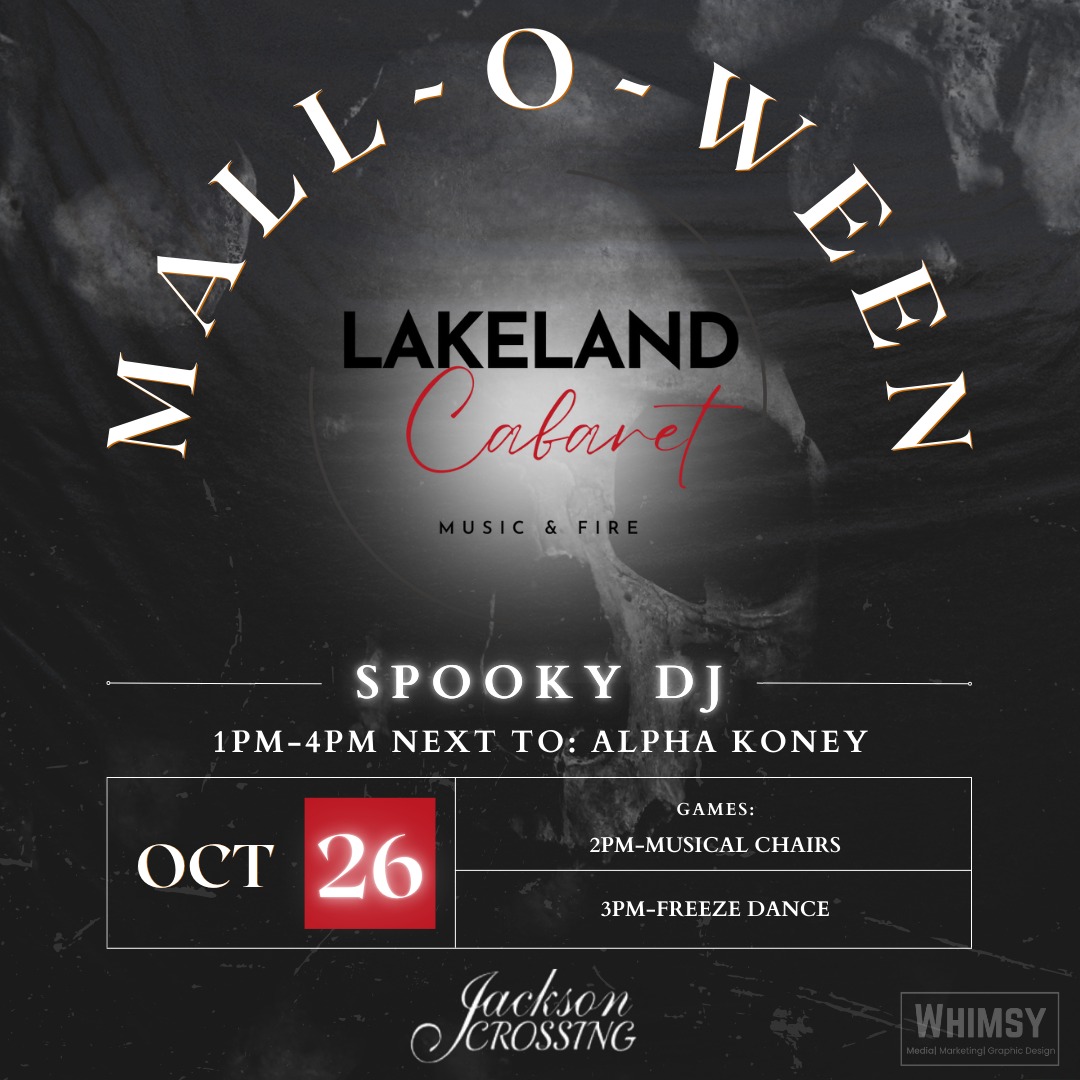 Malloween promotion for Lakeland Cabaret's spooky DJ set