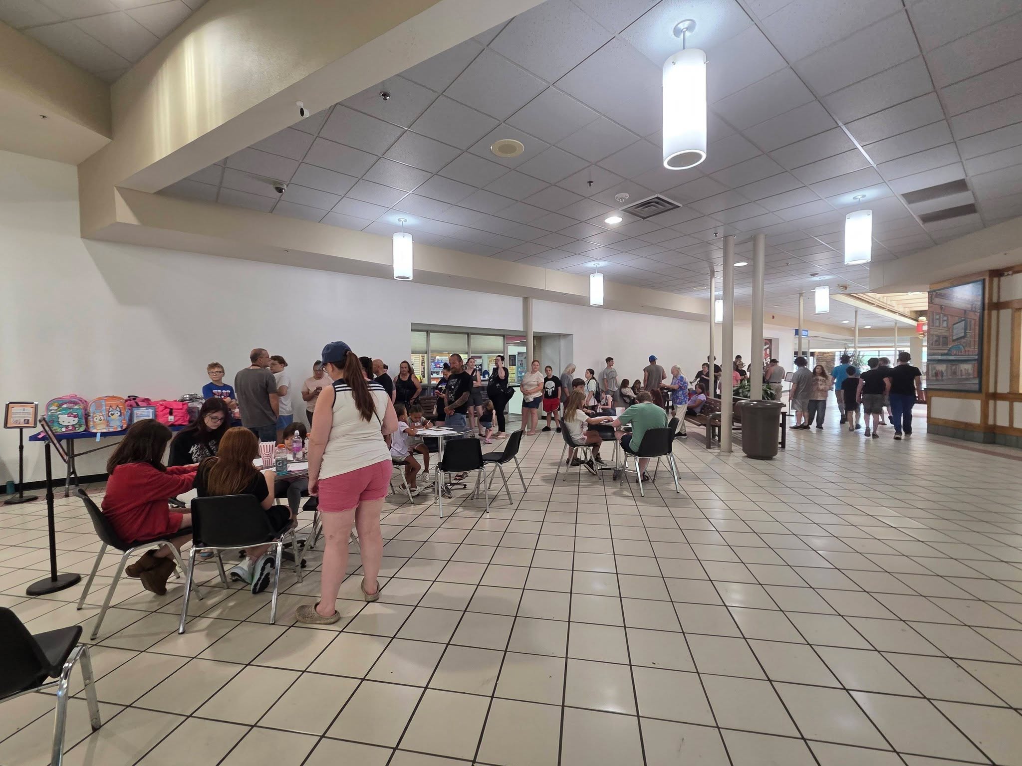 Families gathering for the Back to School Bash