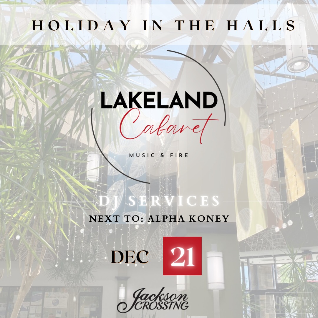 Holiday in the Halls promotion for Lakeland Cabaret DJ Services