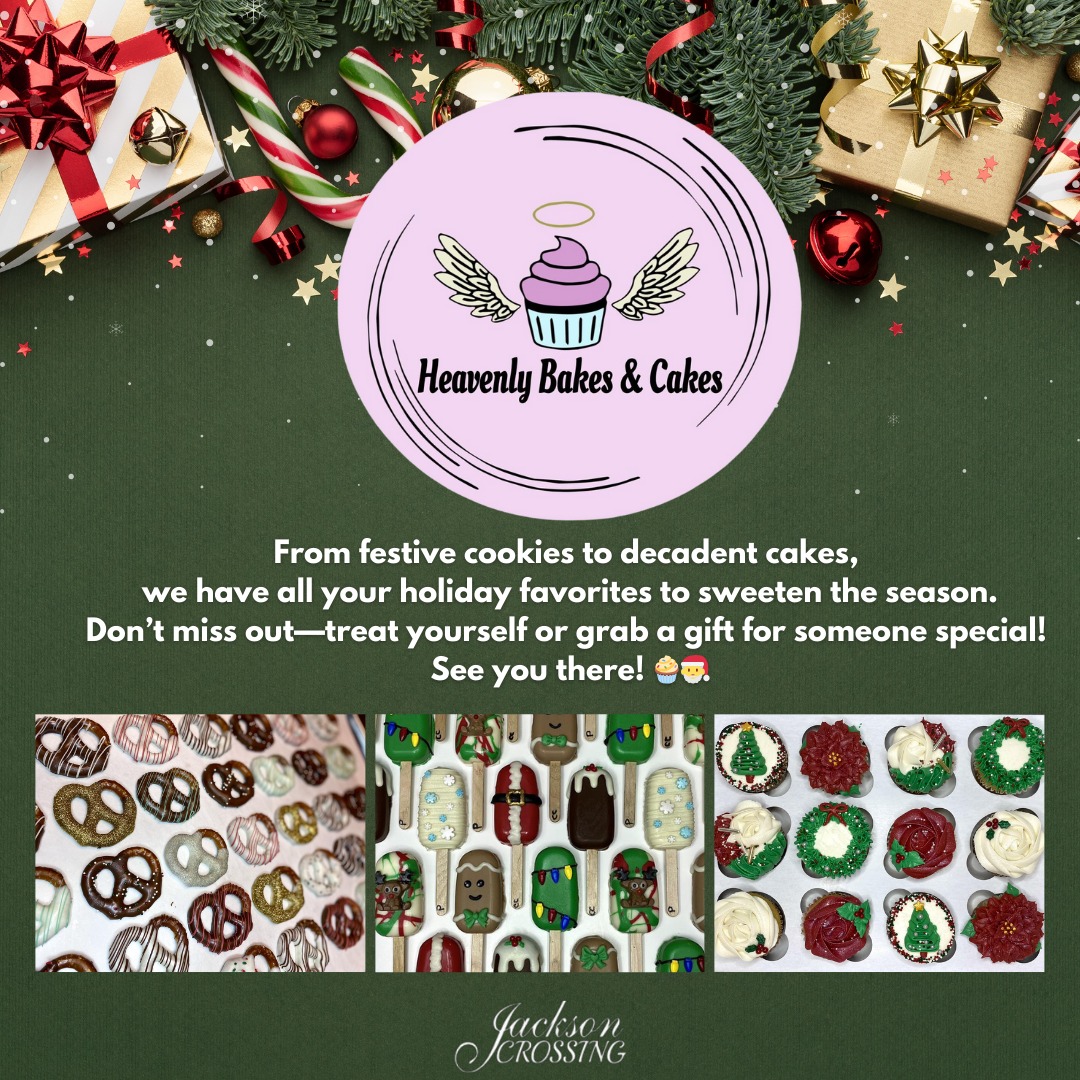 Holiday in the Halls promotion for Heavenly Bakes & Cakes