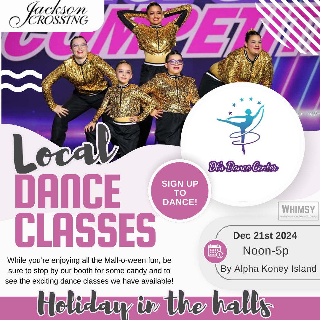 Holiday in the Halls promotion for DT's Dance Center